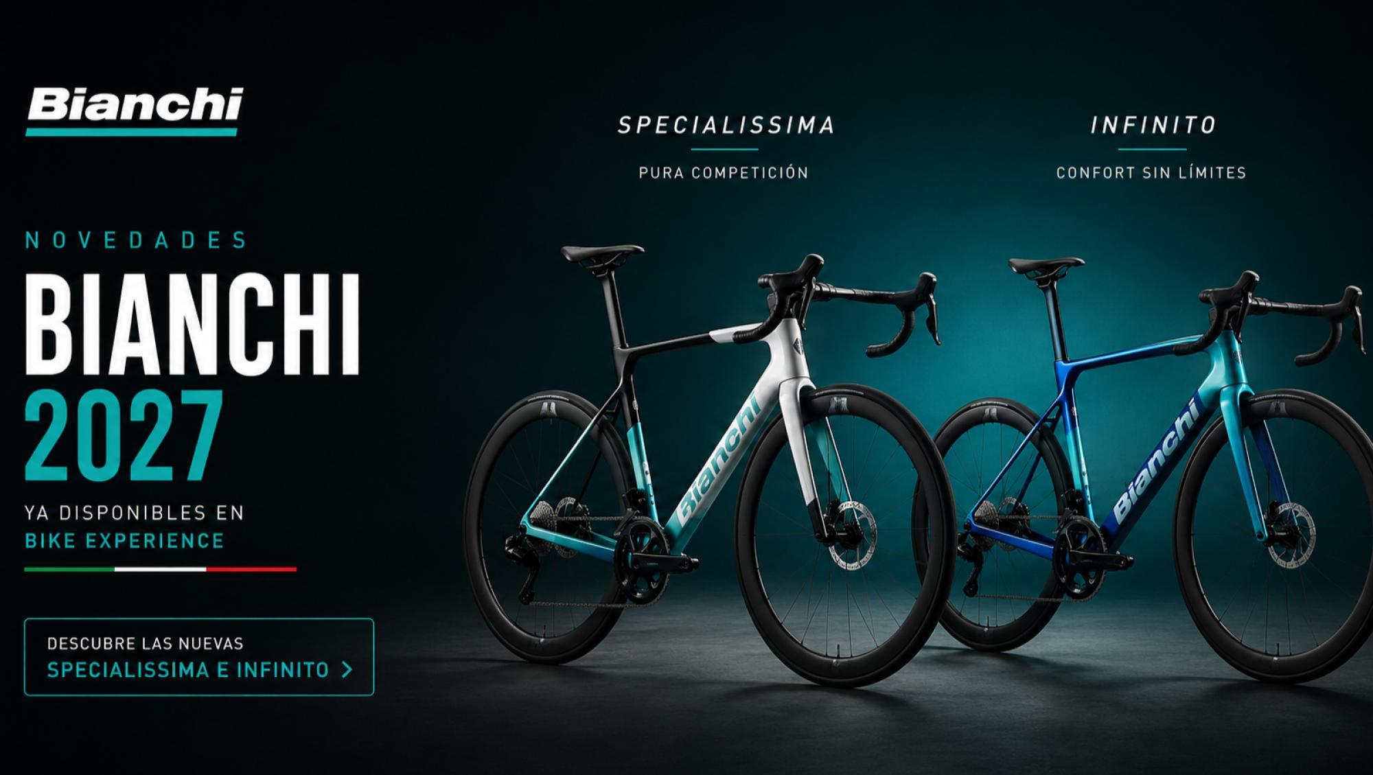 Novedades Bianchi 2027 Nuevas Bianchi Specialissima e Infinito 2027 disponibles en Bike Experience Tenerife